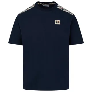 Aquascutum Active Insert Lamina Marineblaues T-shirt