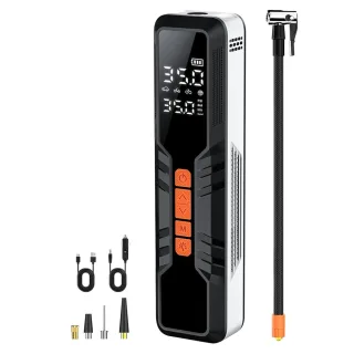 Portable Air Compressor 150PSI Rechargeable 10000mAh Tire Inflator Fast Inflation 5 Modes Digital Gauge LED Light for Ca
