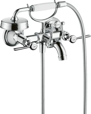 Hansgrohe Zweigriff Wannenarmatur Aufputz Axor Montreux Hebelgriff chrom, 16551000 , 16551000 16551000
