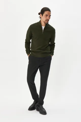 Strickpullover MAlagoon Gerade Passform dark green