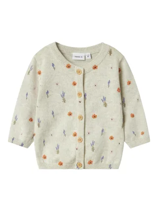 NAME IT - NBFOHIO LS KNIT CARD peyote melange - Gr. - 80