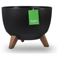 KAGM Blumentopf Pflanztopf mit Füßen Pflanzschale Blumenschale
