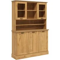 Home affaire Küchenbuffet Teramo Breite/Höhe 126/181 cm, mit Metallgriffen