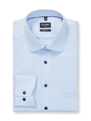 OLYMP - Modern Fit: Businesshemd blau - Gr. - 39