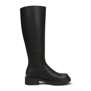 Blowfish Malibu Damen hohe Reitstiefel aus schwarzem Kunstleder - Venice Tall