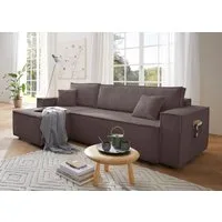 OTTO home Ecksofa CASSI L-Form, 241cm - OTTO. Verlässliche Qualität., Schlaffunktion (133/200), Bettkasten, Tonnentaschen-Federkern, Cord