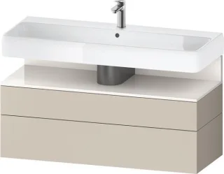 Duravit Qatego Waschtischunterbau wandhängend Taupe Supermatt 1190x470x590 mm - QA4396022830000 QA4396022830000