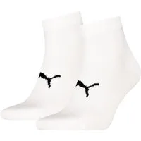 PUMA Kurzsocken PUMA UNISEX SPORT LIGHT QUARTER 2P (2 Paar) mit verstärktem Fersen- und Zehenbreich