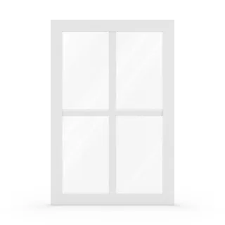 Sprossenfenster modern, Kunststoff, aluplast IDEAL 4000, Weiß, 800 x 1200 mm, individuell konfigurieren