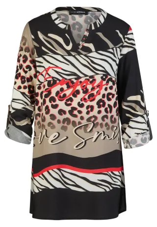 Doris Streich - Bluse campari - Gr. - 46