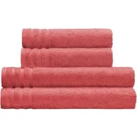 Kleine Wolke Handtuch Set Royal, 4 Stück (2 Handtücher 50/100 cm + 2 Duschtücher 70/140 cm), Frottier (Set, 4-St), Uni Farben, mit Bordüre, weich, in verschiedenen Sets erhältlich