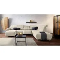 Home affaire Wohnlandschaft Manhattan U-Form, 2 Sitze mit elektrischer Relaxfunktion, verstellbare Armlehnen
