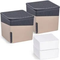 WENKO Luftentfeuchter Cube, für 40 m³ Räume, 2 x 500 g