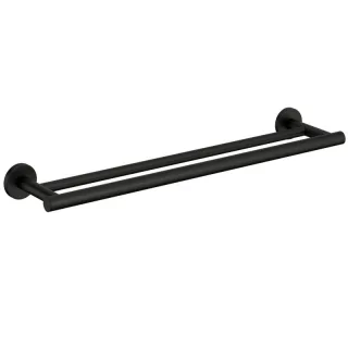 Cosmic Architect s+ doppelte Handtuchstange 59x8,5x5,5CM, SOFT BLACK (schwarz matt), 2353660 WJC235A0060036