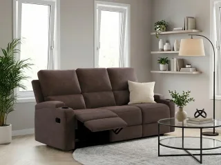 OTTO home 3-Sitzer "Napori" Kinosofa mit 2 x Relaxfunktion und Getränkehalter
