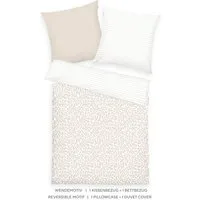 TOM TAILOR HOME Bettwäsche ORGANIC LEAVES in Gr. 135x200cm, 155x220cm oder 200x220cm, Renforcé, 2 teilig, new bedroom, mit farbigem Markenreißverschluss