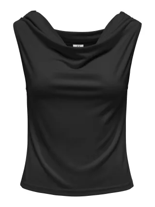 JDY - JDYESTER LIFE S/L WATERFALL TOP JRS black - Gr. - L