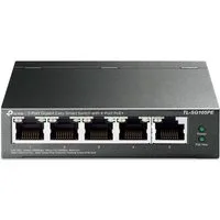 tp-link TL-SG105PE Netzwerk-Switch (5-Port-Gigabit-Easy-Smart-Switch, mit 4 PoE+-Ports, Metallgehäuse)