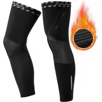 ROCKBROS Kniebandage Radsport Beinlinge Winter Anti Rutschen Armwärmer Beinwärmer, Winterdicht & Warm