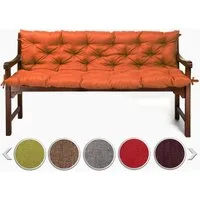 sunnypillow Bankauflage Bankauflage Stuhlkissen viele Farben und Größen zur Auswahl, 110x50x50cm orange