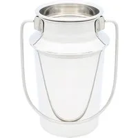 Krüger Milchkanne aus Edelstahl rostfrei, 1 Liter, 1 l, (1-St), Kanne im zeitlosen Design