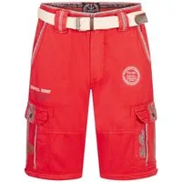 Geographical Norway Shorts Herren Cargo Shorts Kurze Hose Short Bermuda Knielang Sommer + Gürtel