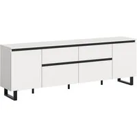 Home affaire Lowboard TOMA, 188cm breit, Metall-Kufen-Fuß, 2 Türen, 2 Schubkästen,2 Klappen, TV-Lowboard, Mediaschrank, Mediaboard, TV-Schrank, Schrank, Board