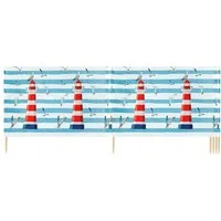 Ladeheid Windschutz Strand Sichtschutz 6m Garten Meer LAEX001