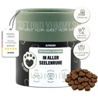 ALPHAZOO In Aller Seelenruhe 60g, Beruhigungssnack für Hunde, Snack für: Hunde, Weicher Anti Stress Snack zur Entspannung