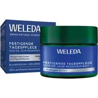 WELEDA Tagescreme FESTIGENDE TAGEPFLEGE BLAUER EINZIAN & EDELWEISS, mindert tiefe Falten & Pigmentflecken, steigert den Kollagengehalt