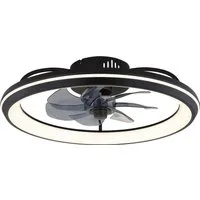 GLOBO LIGHTING Deckenleuchte CELESTE, Dimmfunktion, Memoryfunktion, Nachtlichtfunktion, Timerfunktion, Ventilatorfunktion, mehrere Helligkeitsstufen, LED fest integriert, warmweiß - kaltweiß, Deckenventilator, Deckenlampe, moderner Ventilator
