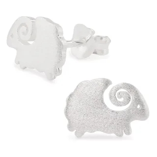 Schaf Ohrringe aus 925 Silber