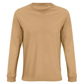 SOLS Unisex Pioneer Langarm-T-Shirt aus Bio-Baumwolle für Erwachsene (dunkles Beige)