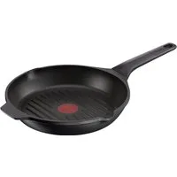 Tefal Grillpfanne Robusto Bratpfanne Induktion mit Antihaftversiegelung, Aluminium (1-tlg), Thermo-Signal bei idealer Brattemperatur, für alle Herdarten geeignet
