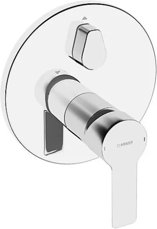 Hansa Funktionseinheit mit Dekorset Wannenbatterie Hansaligna 8385 chrom, 83859503 83859503