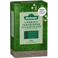 Dehner Rasendünger Unkrautvernichter plus Rasendünger, 5kg oder 8kg, 400 m², Langzeitwirkung bis zu 3 Monate