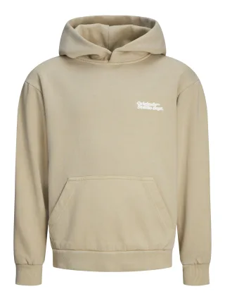 JACK&JONES - JORVERMONT WASH SWEAT HOOD JNR humus - Gr. - 152