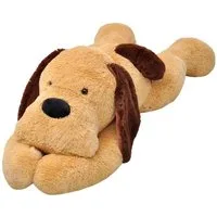 vidaXL Greifspielzeug Hund Kuscheltier Plüsch Braun 80 cm