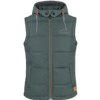 normani Funktionsweste Damen Winter-Steppweste Paihia Winddichte Winterweste mit Kapuze, Stehkragen und Seitentaschen