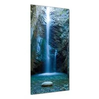 Wallario Duschrückwand Wasserfall bei Sonneneinfall, (1-tlg)