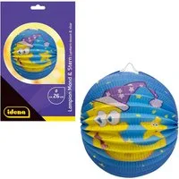 Idena Umzugslaterne Idena Mond & Sterne Laterne aus FSC-zertifiziertem Papier Ø26cm - Prem