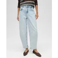 OPUS Relax-fit-Jeans Lolah joy aus Denim mit authentischer Waschung Abnäher in der Front unterstreichen die feminine Linie