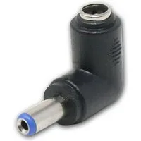 world-trading-net Rundstecker DC Eck-Adapter, 2,1mm Stecker zu 2,1mm Buchse, 90°