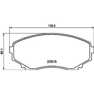 Hella Bremsbel?ge vorne Mazda E Mpv