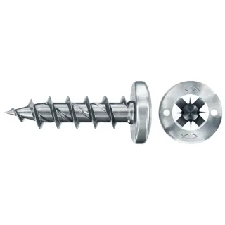 Fischer Spanplattenschraube 4,5x25 PowerFast FPF II PTF BC, Panhead, Innenstern TX, Vollgewinde - 670329