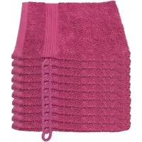 Julie Julsen Waschhandschuh 10-Waschhandschuh-Pink-Waschhandschuh 15 x 21 cm, (10-St)