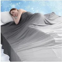 Elegear Sommerbettdecke kühldecken zum schlafen kühlende bettdecke sommerdecke 150x200/200x220, Bezug: ‎Oberfläche: 75% Nylon 25% Polyester, Rückseite: 100% natürliche Bambusfaser, kühldecke sommer, Q-Max>0,5, Atmungsaktive Sofadecke, Reisedecke