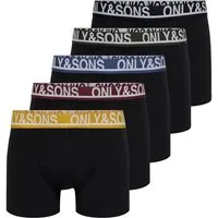 ONLY & SONS Boxershorts ONSTREY SOLID BOXER 5PACK OTL (Packung, 5-St)