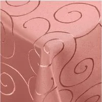 DecoHomeTextil Heimtextilmanufaktur Tischdecke Kringel Circle Tafeldecke Ornamente Damast Tischdecke
