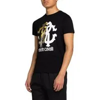 roberto cavalli T-Shirt Firenze RC Logo Slim Fit Shirt Haupt- und luxuriöseste Linie der Marke